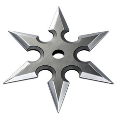 High-Resolution Close-up of a Sharpened Ninja Star