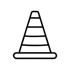 Construction Barrier Marking Off a Work Zone for Safety and Security