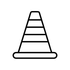 Construction Barrier Marking Off a Work Zone for Safety and Security