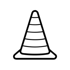 Construction Barrier Marking Off a Work Zone for Safety and Security