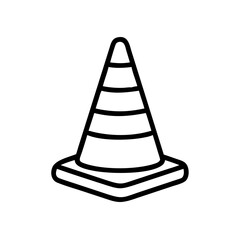 Construction Barrier Marking Off a Work Zone for Safety and Security