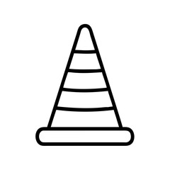 Construction Barrier Marking Off a Work Zone for Safety and Security