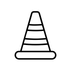 Construction Barrier Marking Off a Work Zone for Safety and Security