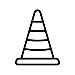 Construction Barrier Marking Off a Work Zone for Safety and Security