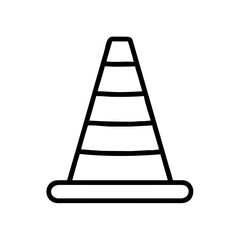 Construction Barrier Marking Off a Work Zone for Safety and Security