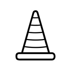 Construction Barrier Marking Off a Work Zone for Safety and Security