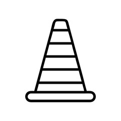 Construction Barrier Marking Off a Work Zone for Safety and Security