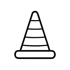 Construction Barrier Marking Off a Work Zone for Safety and Security