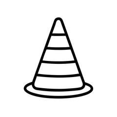 Construction Barrier Marking Off a Work Zone for Safety and Security