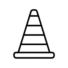 Construction Barrier Marking Off a Work Zone for Safety and Security