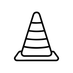 Construction Barrier Marking Off a Work Zone for Safety and Security