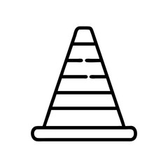 Construction Barrier Marking Off a Work Zone for Safety and Security