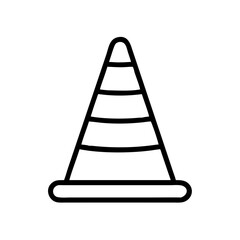 Construction Barrier Marking Off a Work Zone for Safety and Security