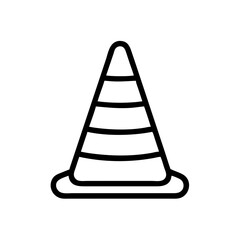 Construction Barrier Marking Off a Work Zone for Safety and Security