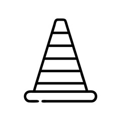 Construction Barrier Marking Off a Work Zone for Safety and Security