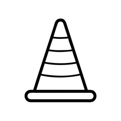 Construction Barrier Marking Off a Work Zone for Safety and Security