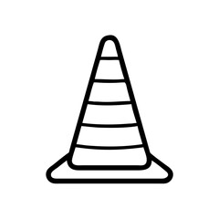 Construction Barrier Marking Off a Work Zone for Safety and Security