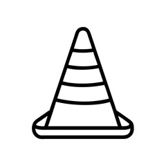 Construction Barrier Marking Off a Work Zone for Safety and Security