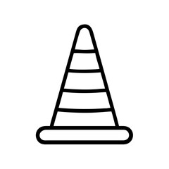 Construction Barrier Marking Off a Work Zone for Safety and Security