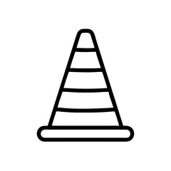 Construction Barrier Marking Off a Work Zone for Safety and Security