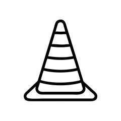 Construction Barrier Marking Off a Work Zone for Safety and Security