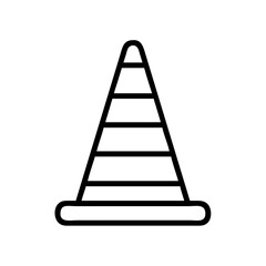 Construction Barrier Marking Off a Work Zone for Safety and Security