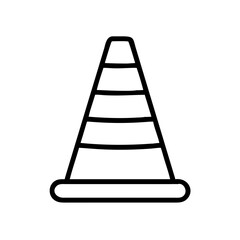 Construction Barrier Marking Off a Work Zone for Safety and Security