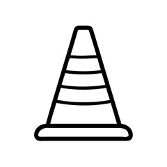 Construction Barrier Marking Off a Work Zone for Safety and Security