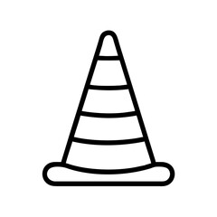 Construction Barrier Marking Off a Work Zone for Safety and Security