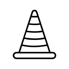 Construction Barrier Marking Off a Work Zone for Safety and Security