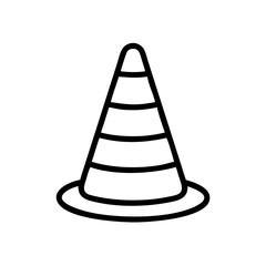 Construction Barrier Marking Off a Work Zone for Safety and Security