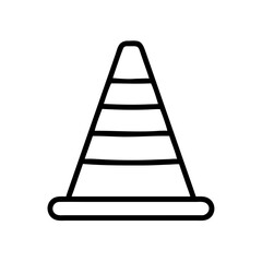 Construction Barrier Marking Off a Work Zone for Safety and Security