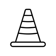 Construction Barrier Marking Off a Work Zone for Safety and Security