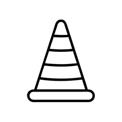 Construction Barrier Marking Off a Work Zone for Safety and Security