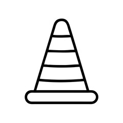 Construction Barrier Marking Off a Work Zone for Safety and Security