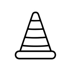 Construction Barrier Marking Off a Work Zone for Safety and Security