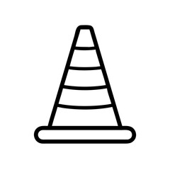 Construction Barrier Marking Off a Work Zone for Safety and Security