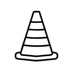 Construction Barrier Marking Off a Work Zone for Safety and Security