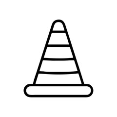 Construction Barrier Marking Off a Work Zone for Safety and Security