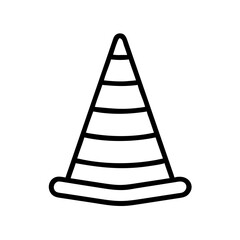 Construction Barrier Marking Off a Work Zone for Safety and Security