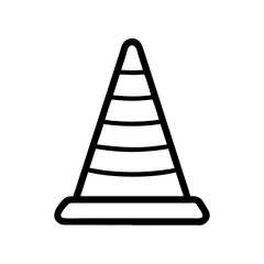 Construction Barrier Marking Off a Work Zone for Safety and Security