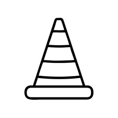 Construction Barrier Marking Off a Work Zone for Safety and Security