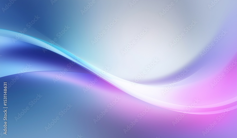 Poster elegant abstract background with soft blue to purple gradient and smooth curved lines, modern vector