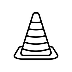 Construction Barrier Marking Off a Work Zone for Safety and Security