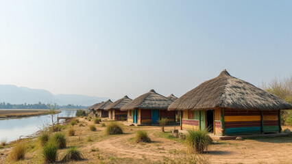house in the woods, old house in the village, hut in the jungle
