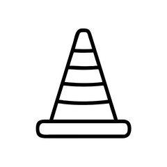 Construction Barrier Marking Off a Work Zone for Safety and Security