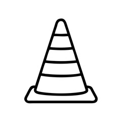 Construction Barrier Marking Off a Work Zone for Safety and Security