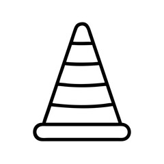 Construction Barrier Marking Off a Work Zone for Safety and Security