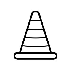 Construction Barrier Marking Off a Work Zone for Safety and Security