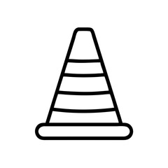 Construction Barrier Marking Off a Work Zone for Safety and Security